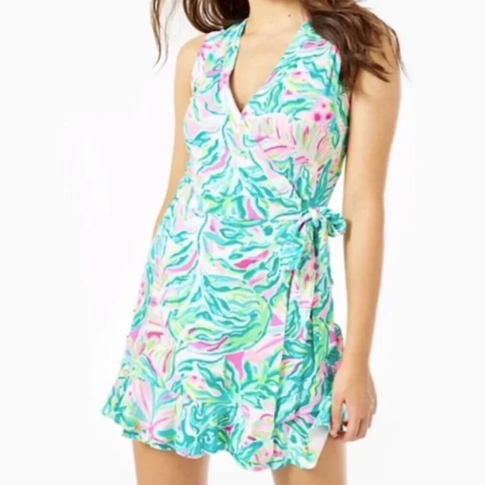 Lilly Pulitzer Rilla Romper One in a Melon size Large NWT